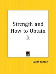 Cover of: Strength and How to Obtain It