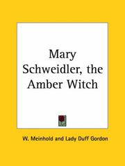 Cover of: Mary Schweidler, the Amber Witch by W. Meinhold