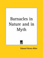 Cover of: Barnacles in Nature and in Myth