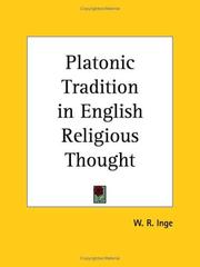 Cover of: Platonic Tradition in English Religious Thought