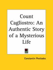 Cover of: Count Cagliostro: An Authentic Story of a Mysterious Life