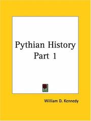 Cover of: Pythian History, Part 1