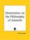 Cover of: Dissertation on the Philosophy of Aristotle