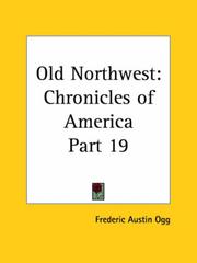 Cover of: Old Northwest by Frederic Austin Ogg