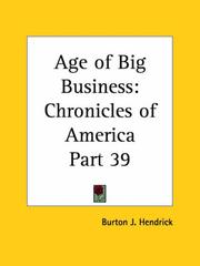 Cover of: Age of Big Business