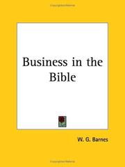 Cover of: Business in the Bible