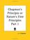 Cover of: Chapman's Principia or Nature's First Principles, Part 1