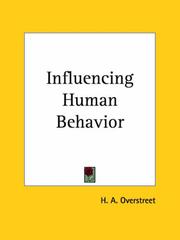 Cover of: Influencing Human Behavior