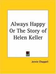 Cover of: Always Happy or The Story of Helen Keller by Jennie Chappell
