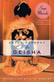 Cover of: Autobiography of a Geisha by Sayo Masuda