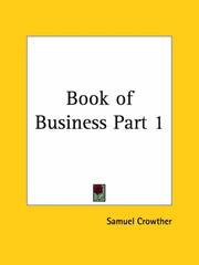 Cover of: Book of Business, Part 1