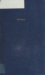 Cover of: Novalis - Werke Und Briefe