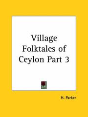 Cover of: Village Folktales of Ceylon, Part 3