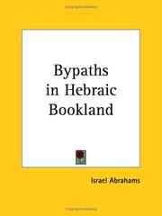 Cover of: Bypaths in Hebraic Bookland