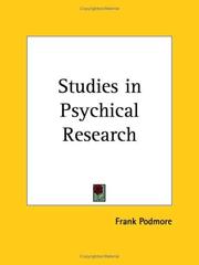 Cover of: Studies in Psychical Research by Frank Podmore