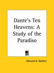 Cover of: Dante's Ten Heavens by Edmund Garratt Gardner
