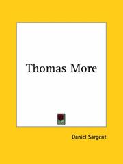 Cover of: Thomas More by Daniel Sargent