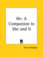 Cover of: He by John De Morgan