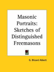 Cover of: Masonic Portraits | G. Blizard Abbott