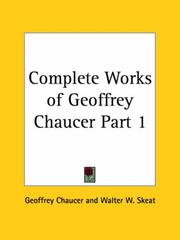 Cover of: Complete Works of Geoffrey Chaucer, Part 1