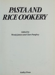 Cover of: Pasta and rice cookery