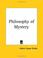 Cover of: Philosophy of Mystery