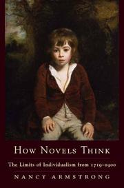 Cover of: How novels think: the limits of British individualism from 1719-1900