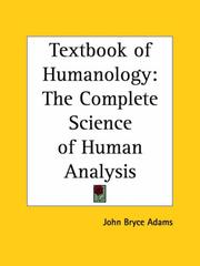 Cover of: Textbook of Humanology by John Bryce Adams