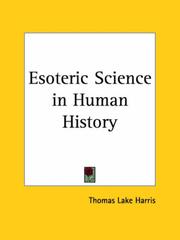 Cover of: Esoteric Science in Human History