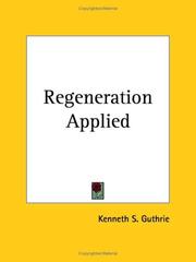 Cover of: Regeneration Applied