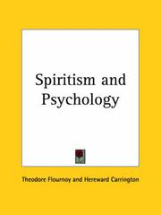 Cover of: Spiritism and Psychology by Theodore Flournoy