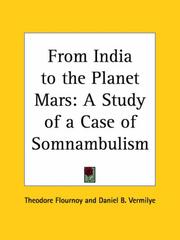 Cover of: From India to the Planet Mars: A Study of a Case of Somnambulism