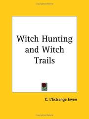Cover of: Witch Hunting and Witch Trails