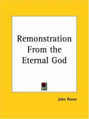 Cover of: Remonstration From the Eternal God by John Reeve