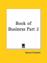 Cover of: Book of Business, Part 2