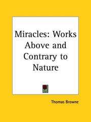 Cover of: Miracles by Thomas Browne