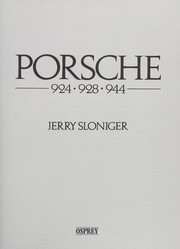 Cover of: Porsche 924, 928, 944 by Jerry Sloniger