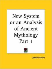 Cover of: New System or an Analysis of Ancient Mythology, Part 1