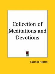 Cover of: Collection of Meditations and Devotions by Susanna Hopton