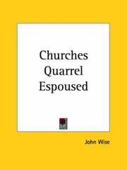 Cover of: Churches Quarrel Espoused