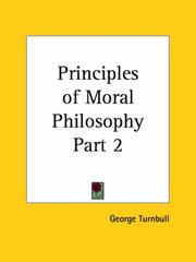 Cover of: Principles of Moral Philosophy, Part 2