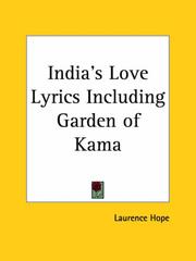 Cover of: India's Love Lyrics Including Garden of Kama