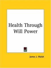 Cover of: Health Through Will Power