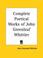 Cover of: Complete Poetical Works of John Greenleaf Whittier