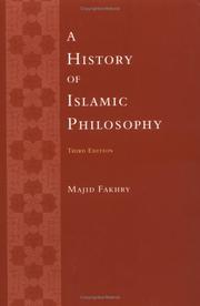 Cover of: A History of Islamic Philosophy | Majid Fakhry