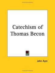 Cover of: Catechism of Thomas Becon
