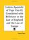 Cover of: Letters Apostolic of Pope Pius IX Considered with Reference to the Law of England and the Law of Europe