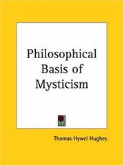 Cover of: Philosophical Basis of Mysticism