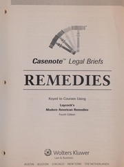 Cover of: Remedies by Casenotes