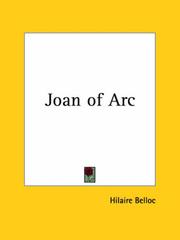 Cover of: Joan of Arc by Hilaire Belloc